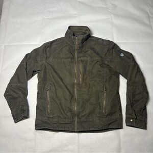 Kuhl Vintage Patina Dye Burr Zip Up Jacket Size Medium